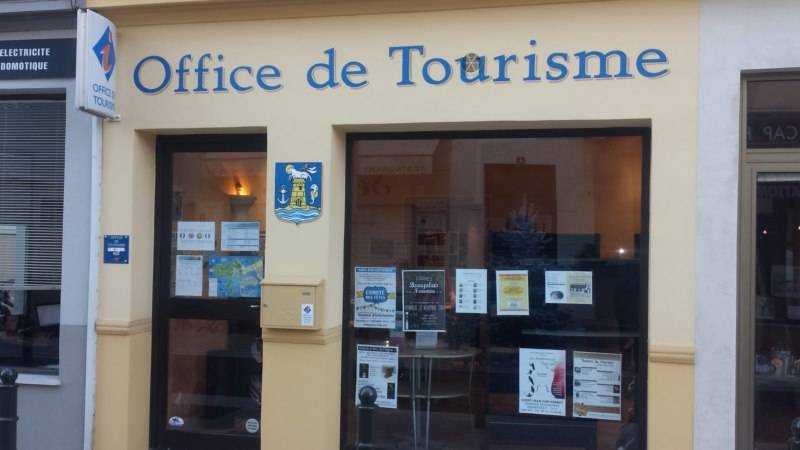 Lettrage office de tourisme et blason Saint-Jean-Cap-Ferrat