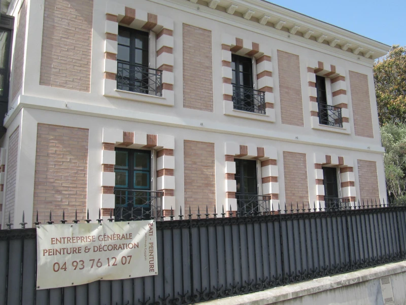 Réalisation façade, avant toit et ferronneries extérieures villefranche sur mer